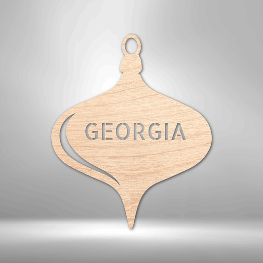 Christmas Monogram - Wood Ornament