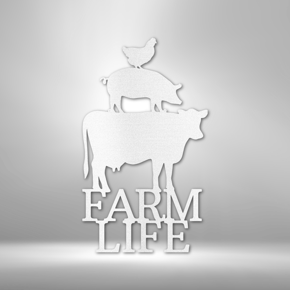 Farm Life Animals - Steel Sign