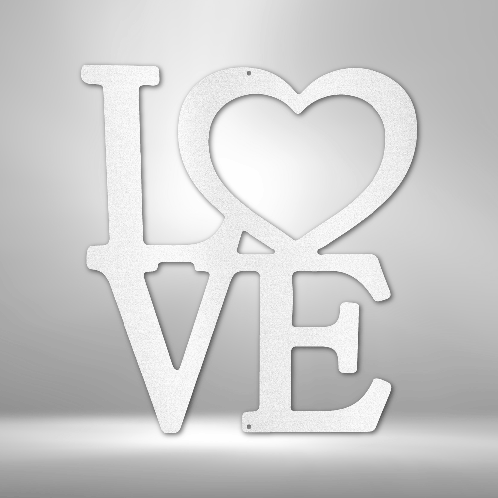 Classic Love - Steel Sign