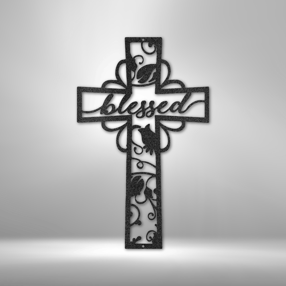 Blessed Cross - Steel Sign