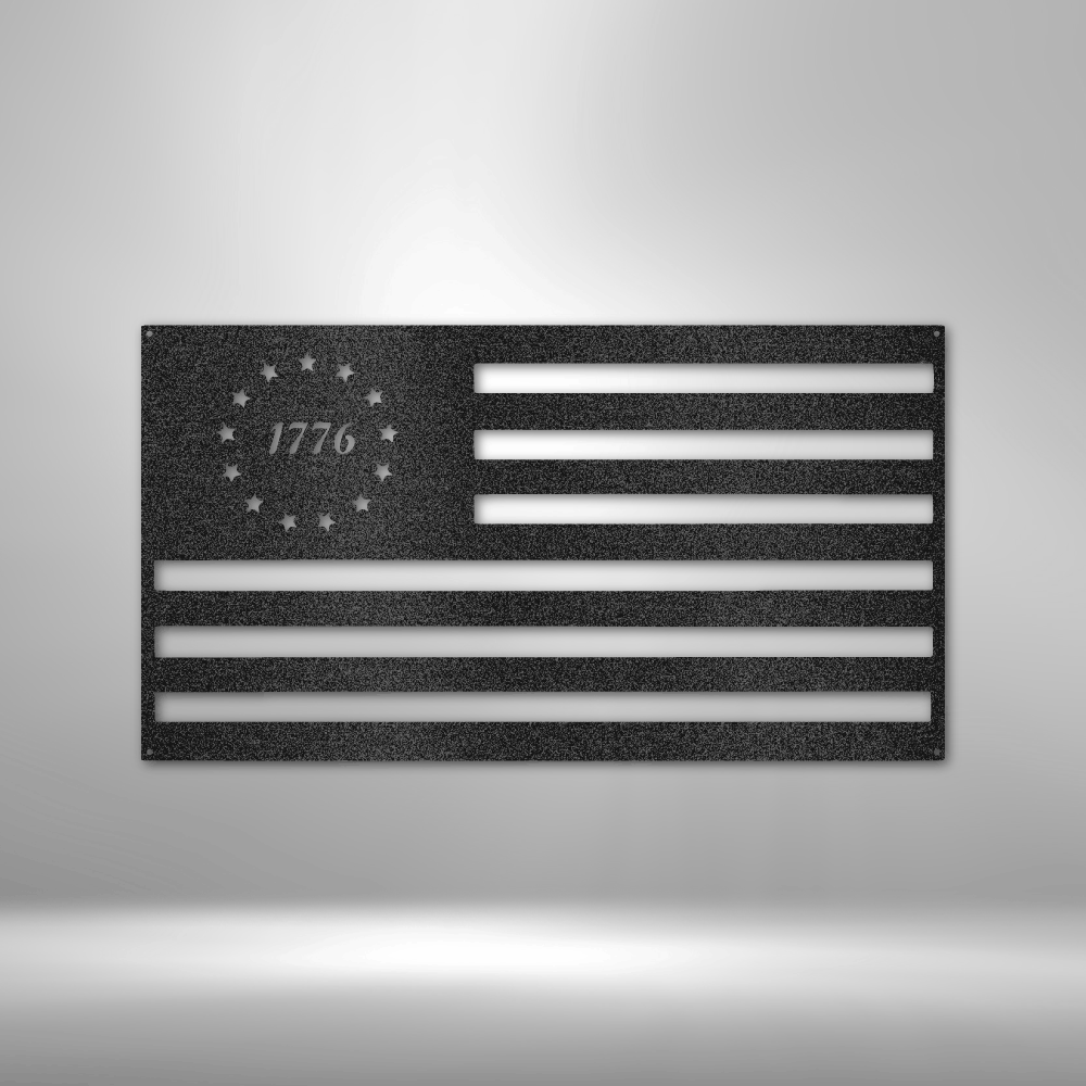 1776 Flag - Steel Sign