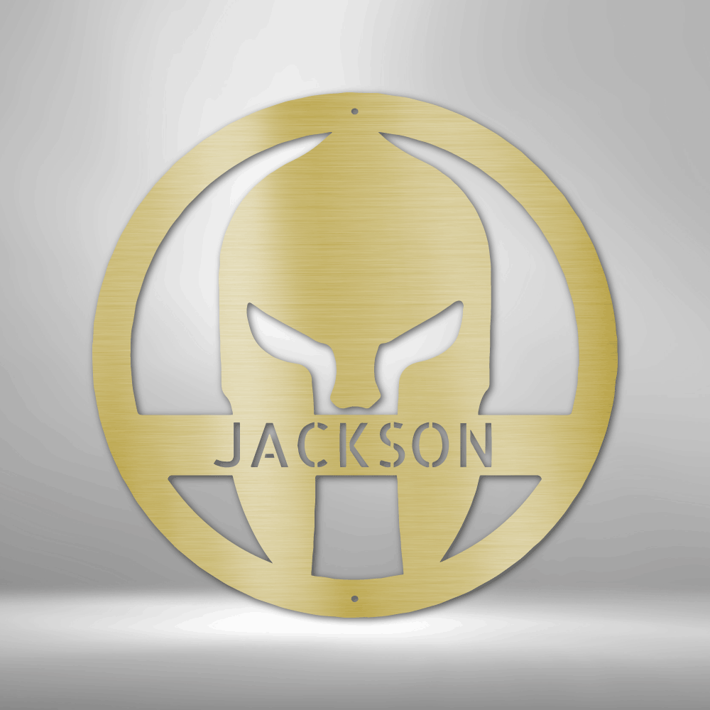 Spartan Helmet - Steel Sign